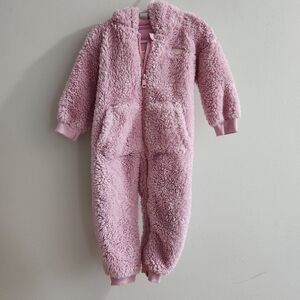 12-18 months Baby Bunting Suit, Winter, Plushy, Pink